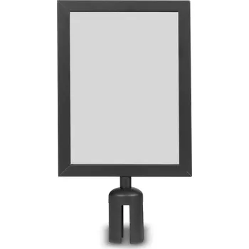 Plot Černý rámeček A4 na sloupky Premium