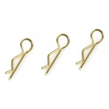 RC náhradní díl Revtec Sponka karosérie 1:10 zahnutá zlatá (10) - expresní doprava