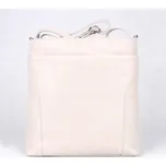 Světlá latté středně velká kožená crossbody kabelka Patrizia Piu 417