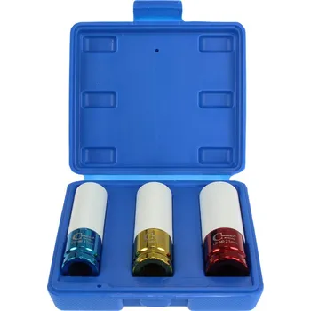 Gola hlavice Condor hlavice nástrčné 1/2", na hliníková kola, 6ti hran 17-21 mm, délka 85 mm, sada 3 díly - 100-01717