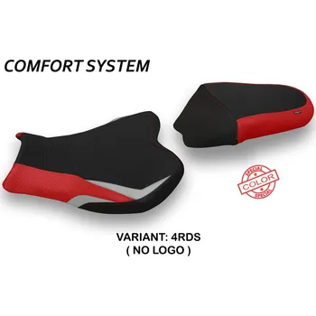Moto sedlo TPZ Italia Potah sedla Suzuki GSX R 1000 (09-16) Itri special color 2 comfort model potah sedla: bez loga 4RDS (red-silver)