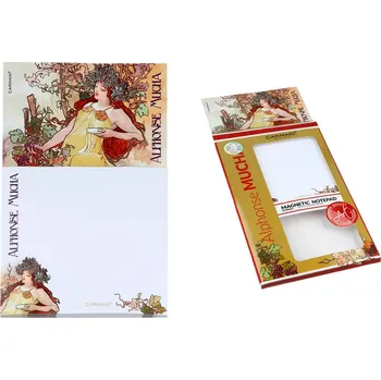 Zápisník Carmani® Carmani - Magnetický zápisník Alfons Mucha, Podzim - 18*22 cm