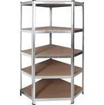Profi Tools Kovový rohový regál ZEUS 180 x 90 x 70 x 40 cm 5 polic TC-081