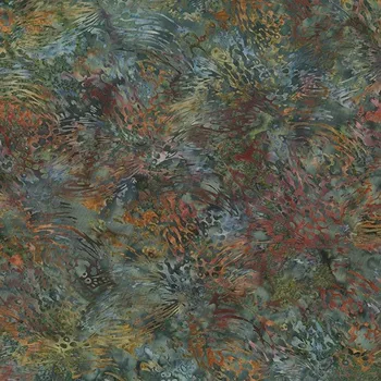 Hoffman 3361-731 bali batika vícebarevná bavlněná látka patchwork