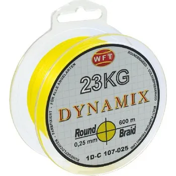 WFT Splétaná Šňůra Round Dynamix KG Žlutá 300 m - 0,10 mm 10 kg