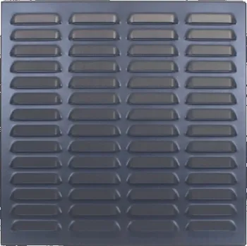 Větrací mřížka Ventilační mřížka kovová 340x340 mm antracit ŠZ 34x34