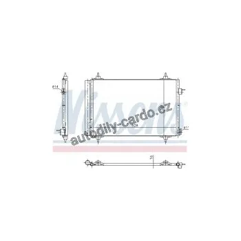 Chladič motoru Chladič klimatizace NISSENS 940438