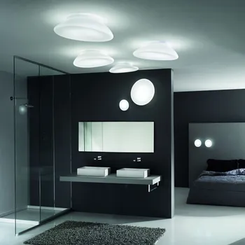 Stilnovo 7787 Dynamic, stropní svítidlo z opálového skla, 30W LED, 60x52cm, IP44