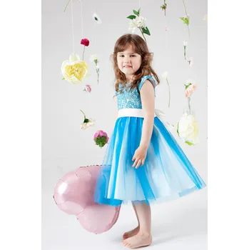 Dívčí šaty Dívčí modré šaty Bella