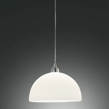 Fabas 2908-45-102 Nice 2908, závěsné svítidlo, 1x60W, kov, bílé stínítko o průměru 36cm