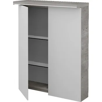 Zrcadlo DŘEVOJAS dvoudvéřová galerka s LED osvětlením ASTON GA2OE 60 Barevné provedení: D15 Nebraska + doprava zdarma + při platbě převodem sleva