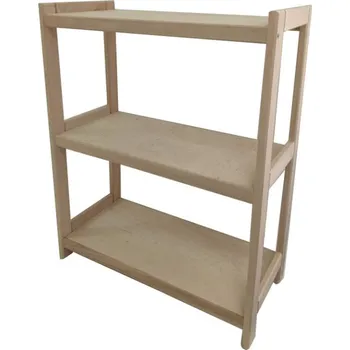 Dílenský regál Gaboni Dřevěný bukový regál, 3 police, 93 x 70 x 33 cm