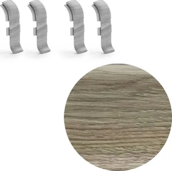 soklová lišta NOVÁK Spojka k soklové liště PVC dub Victoria 56x23 4ks NGTF67