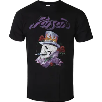 Pánské tričko Tričko metal pánské Poison - Smoking Skull - ROCK OFF - POISTS02MB