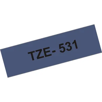 Počítač Originální kazeta s páskou Brother TZe-531 - černý tisk na modré, šířka 12 mm