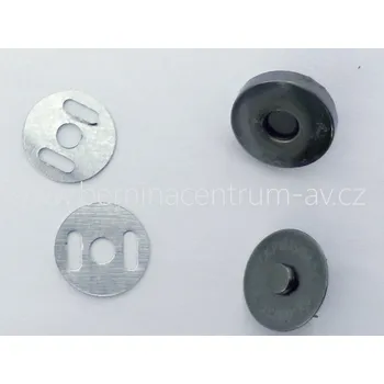 Sada Zapínání tašek magnet 18mm černá