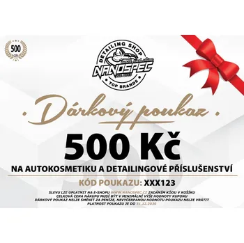 Dárkový potravinový koš NANOspec dárkový poukaz - 500 Kč