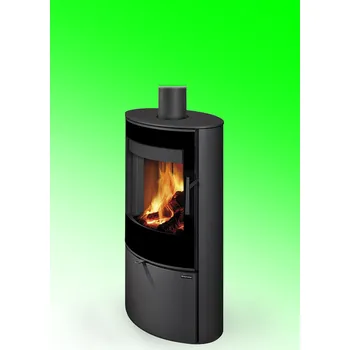 Krbová kamna ROMOTOP SONE G 03 černý lak - krbová kamna designovým sklem