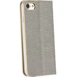 Pouzdro Forcell Luna Book pro Samsung Galaxy A03, stříbrná