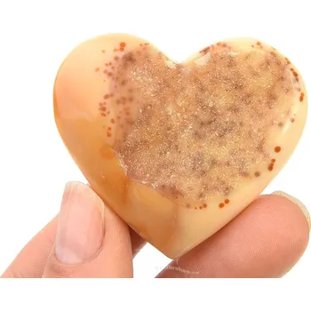 Přírodní kámen Srdce s dutinou z achátu 33g