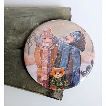 Dekorativní magnet Zuzana Honsová Lovec vloček - magnet 56 mm