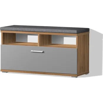 Nabytekmorava Botník do předsíně botník PR 12 barva lamina: OŘECH LYON / ŠEDÁ