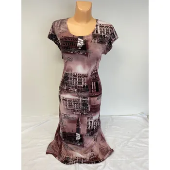 Dámské šaty Dámské šaty, Barva Jako na obrázku, Velikost XXL 48, Materiál 98% Polyester 2% Lycra