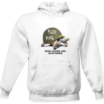 Pánská mikina Pánská mikina s kapucí s potiskem Fuck war pánské