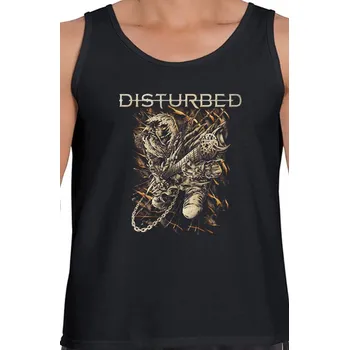 Pánské tílko tílko Disturbed - quitar logo
