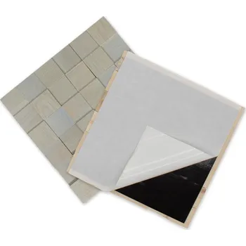 Wodewa DUB ŠEDÝ 50, jednotlivé kusy 50 x 50 mm (0,0025 m²) nebo samolepící panel 300 x 300 mm (0,09 m²) - dřevěná mozaika 3D Broušený - olejovaný NA SAMOLEPÍCÍM PODKLADU