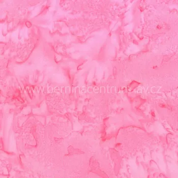 Hoffman 3018-012 bali batika růžová bavlněná látka patchwork