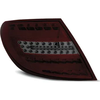 Zadní světlomet TUNING-TEC Zadní světla Mercedes Benz W204 C-Klasse 07-10 - kouřové/červené LED