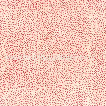 Hoffman 3019-095 bali batika puntík červená bavlněná látka patchwork