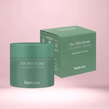 Pleťový krém Farm Stay - Tea Tree Biome Calming Cream - Zklidňující krém s Tea Tree - 80ml