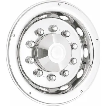 Poklice na kolo Kryt kola, poklice nerezová zadní zahloubený s krytkou pro matice kola