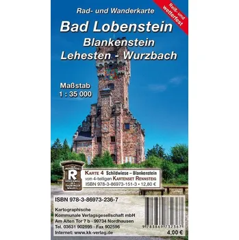 Bad Lobenstein - Blankenstein - Lehesten - Wurzbach 1:35 000 - KKV Kartographische Kommunale Verlagsgesellschaft mbH