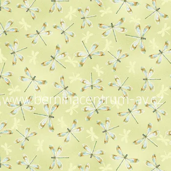 WILMINGTON PRINTS 999-91 Rainbow Seeds žlutá bavlněná látka patchwork