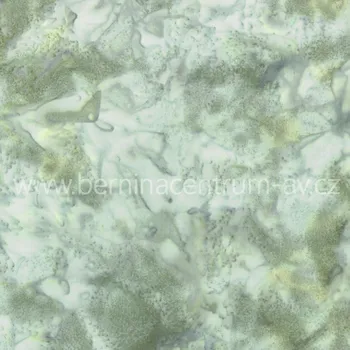 Hoffman 3018-077 bali batika zelená bavlněná látka patchwork