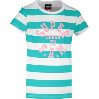 Dívčí tričko Dívčí triko s krátkým rukávem SAM 73 SIOBHAN GT 561 ZELENÁ 164