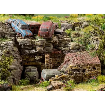 Modelová železnice NOCH 58617 H0 Tvrzená pěna - pohřebiště automobilů NO58617