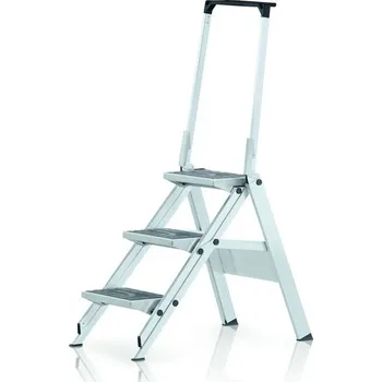 Žebřík Z600 Sklápěcí schůdky s gumovým povrchem - 3 stupně + madlo| 41928