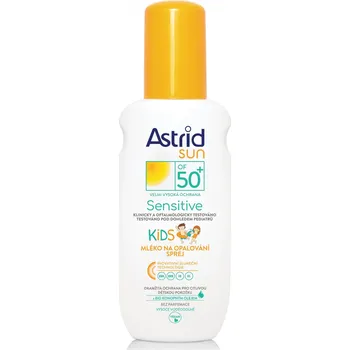 Přípravek na opalování Astrid Sun dětské mléko na opalování ve spreji SPF50+ 150 ml