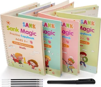 Sešit Dudlu Sank Magic pracovní sešity na učení psaní a kreslení