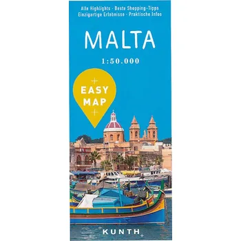 Malta: Easy Map - Nakladatelství KUNTH [DE] (2019)