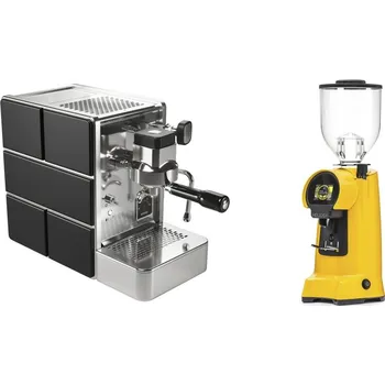 Kávovar Stone Espresso Mine Black + Eureka Helios 65, yellow