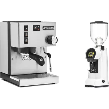 Kávovar Rancilio Silvia BC + Eureka Helios 65, white