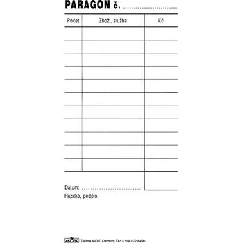 Tiskopis Tiskopis Paragon samopropisovací