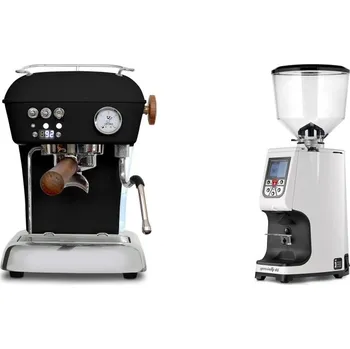 Kávovar Ascaso Dream PID, Dark Black + Eureka Atom Specialty 65, white