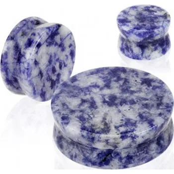 Piercing Plug kámen Lapis Lazuli (6 mm)