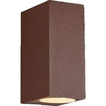 Venkovní osvětlení Trio Leuchten 204269224 ROYA - Nástěnné venkovní, dvousměrné svícení, hnědá barva, 2xGU10, IP44 (Venkovní svítidlo na zeď přímo-nepřímé, hnědá)